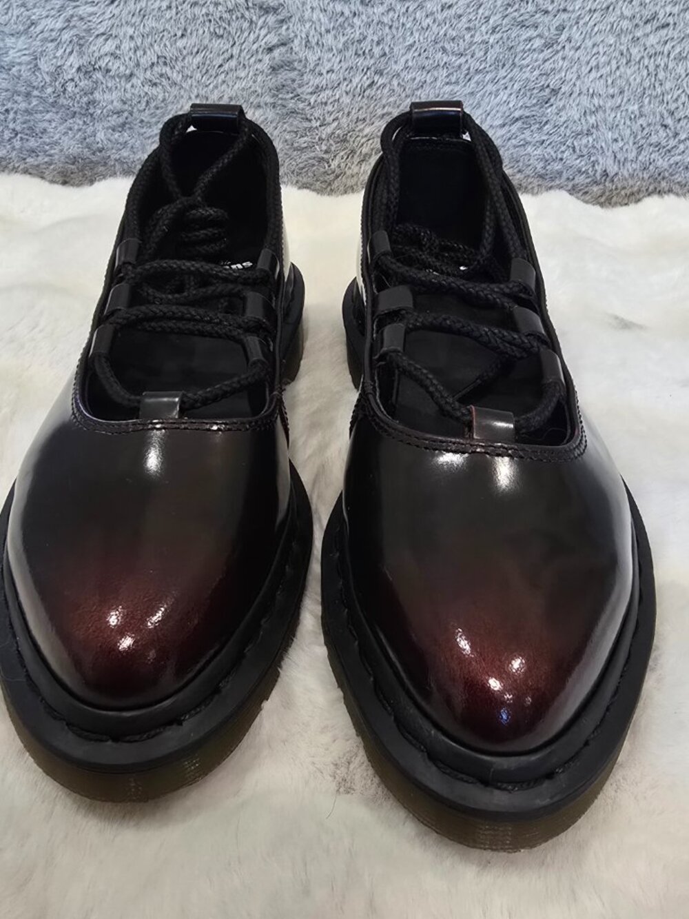 Dr. Martens Elphie II Cherry Red Arcadia Leather Ballet Inspired Womens NEW - Picture 6 of 9